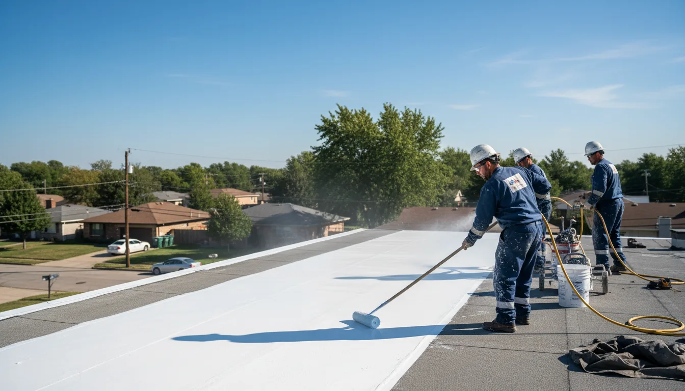 Commercial roof coating in Brockton, MA near me